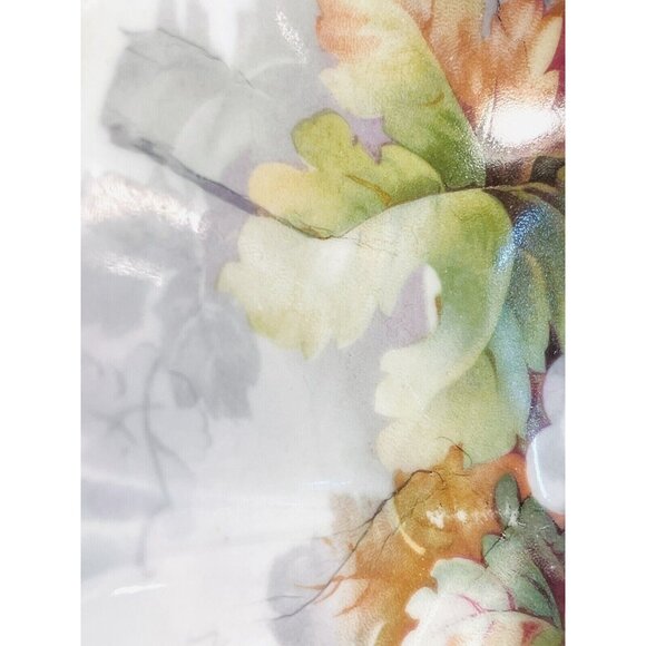 Antique Silesia Porcelain Plate Luster Grapes Pattern Fine Bone China Germany - Picture 7 of 14